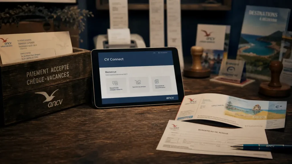 Comment encaisser les chèques vacances : comptoir CV Connect et chèque-vacances