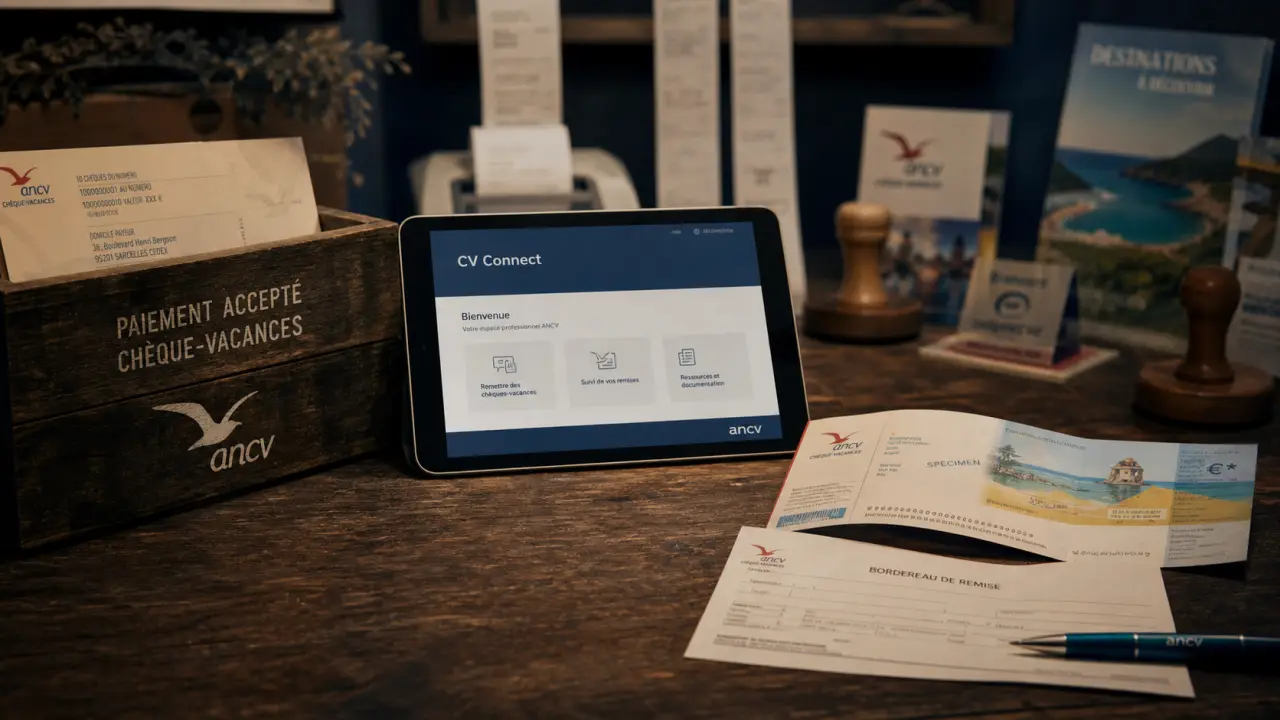 Comment encaisser les chèques vacances : comptoir CV Connect et chèque-vacances
