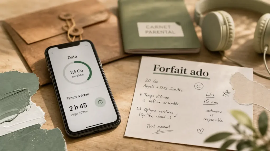 Forfait ado mobile : data et temps d’écran, contrôle parental