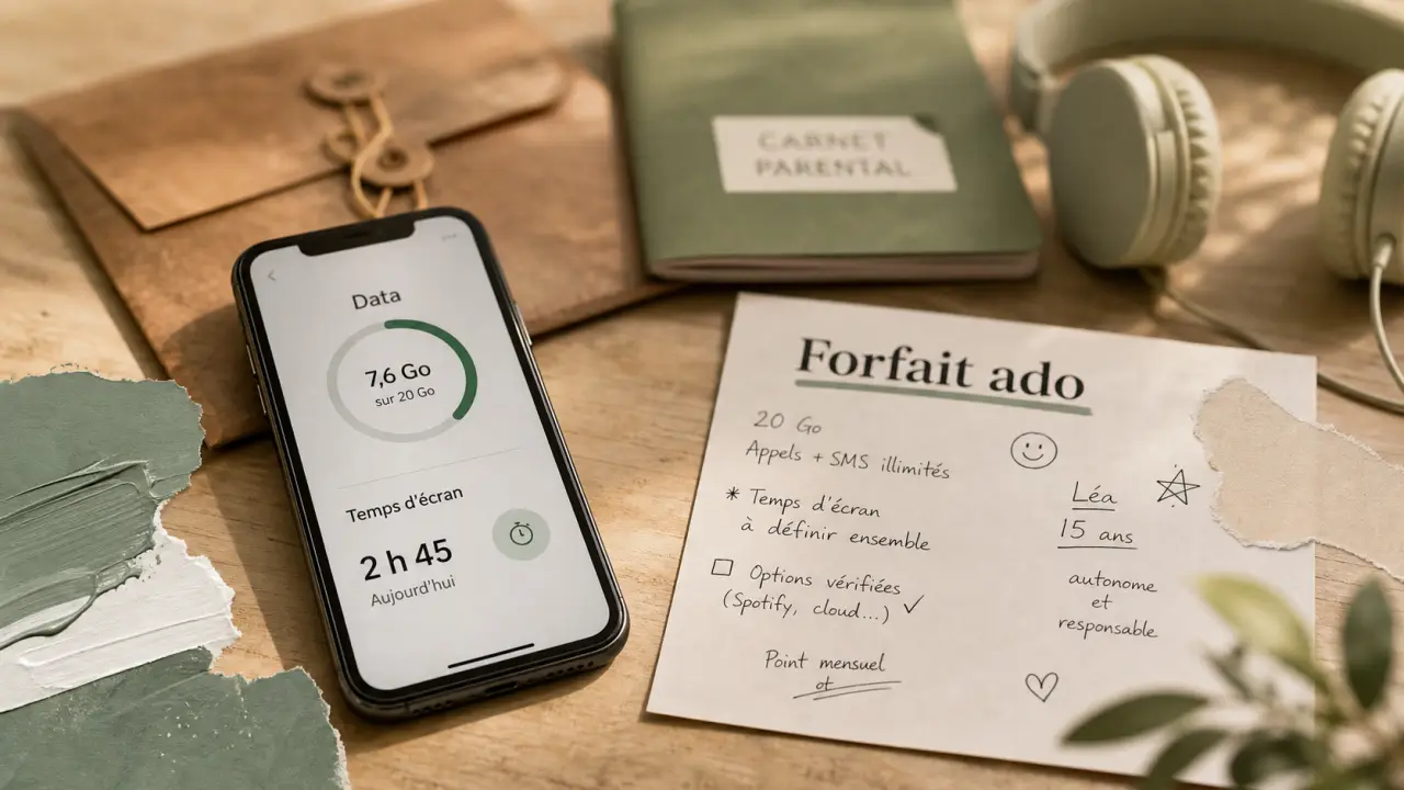Forfait ado mobile : data et temps d’écran, contrôle parental