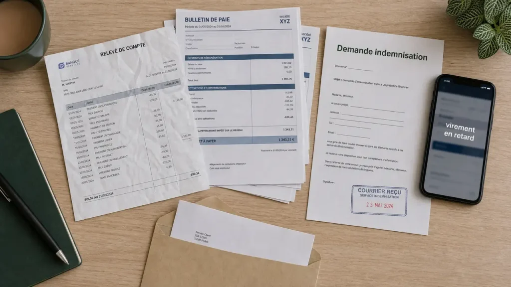 Retard de salaire et frais bancaires : demande d’indemnisation employeur