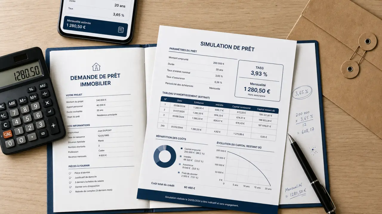 Taux d intérêt crédit immobilier : TAEG, mensualités, simulation