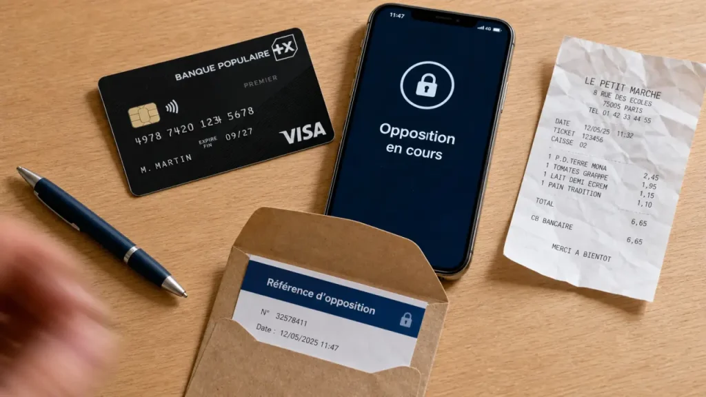 Carte bancaire perdue : opposition immédiate et fraude, 50 € à votre charge