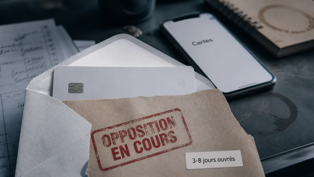 Combien de temps pour recevoir sa carte bancaire après opposition : 3 à 8 jours ouvrés