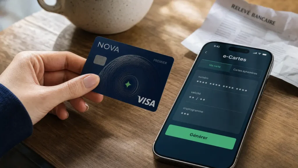 e carte bleue la banque populaire pour payer en ligne sans exposer la carte Visa