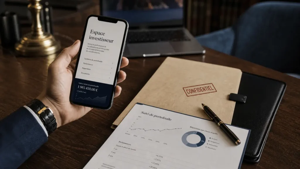Fundimmo mon compte, espace investisseur sur smartphone