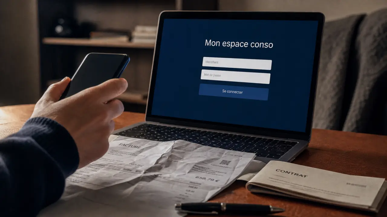 Mon espace conso : factures et contrats en accès sécurisé