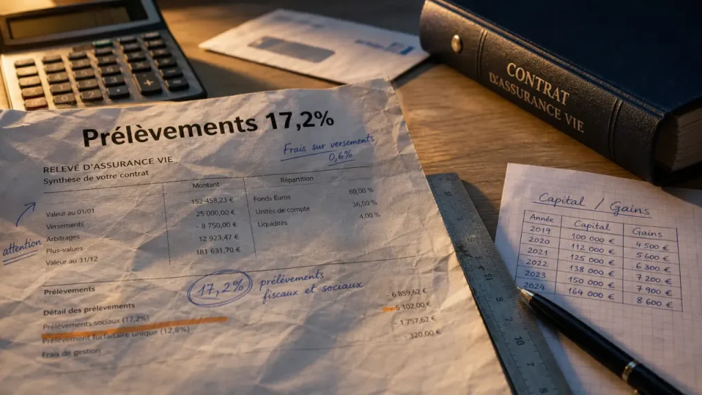 Prélèvements sociaux sur assurance vie : fonds euros et unités de compte