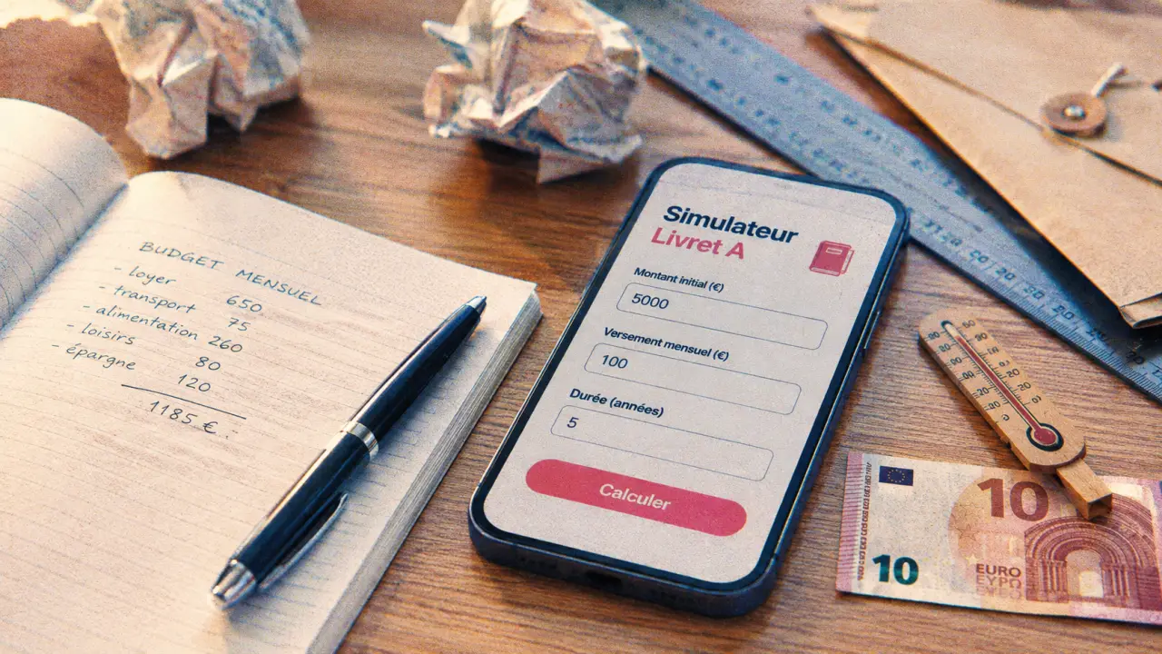 Livret a simulation à 1,70 % : calcul par quinzaine et plafond 22 950 €