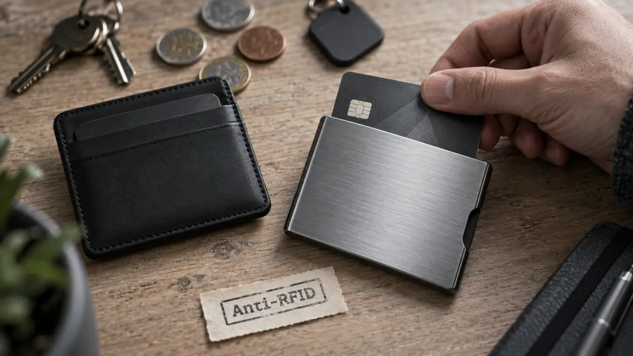 Protege carte bancaire pour 1 à 6 cartes, anti-RFID