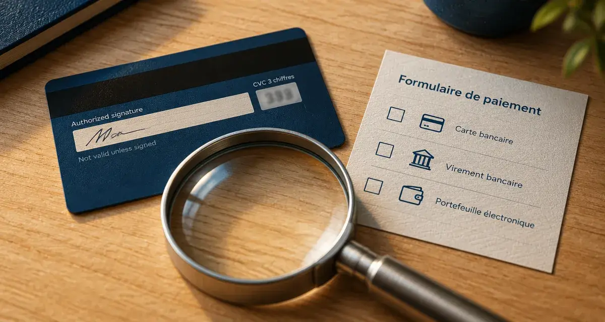 Carte bancaire cvc : 3 chiffres au dos, sauf American Express