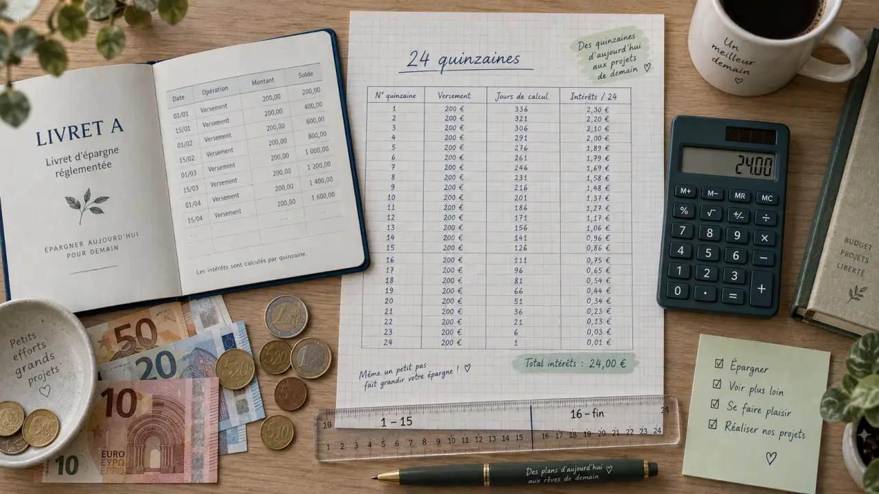 Date des interets du livret a : repères 1–15 et 16–fin pour éviter de perdre des intérêts